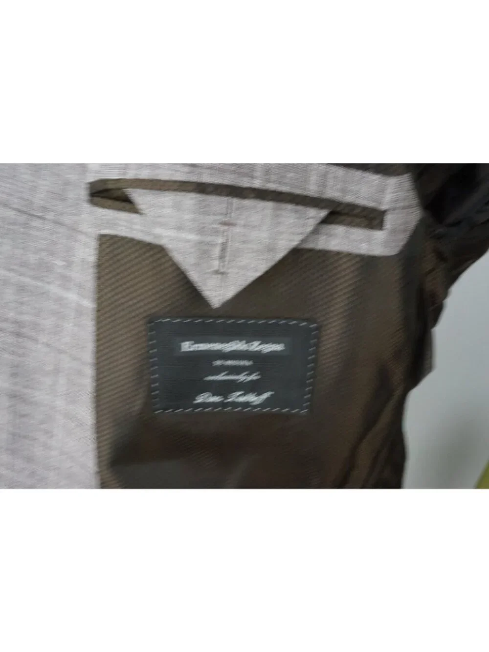 Ermenegildo Zegna Crossover Milano CURRENT Gray Plaid Linen Blend Sport Coat 46S